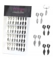 Feather/Wing Steel Hoops Display - HAGS5088