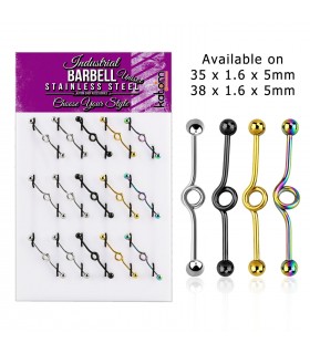 Expositor de Barbell industrial con círculo - IND1000