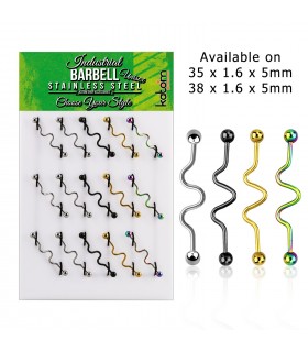 Expositor de Barbell industrial zigzag - IND1002