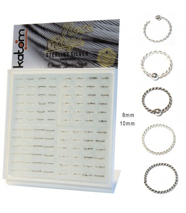 Expositor de piercing de nariz trenzado - ARN114