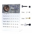 Helix/Tragus con cristal engarzado - HEL-CAR8