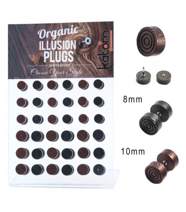 Expositor de falsas dilataciones de madera espiral - IP1531SP