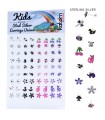 Kids silver stud earrings display - KID12