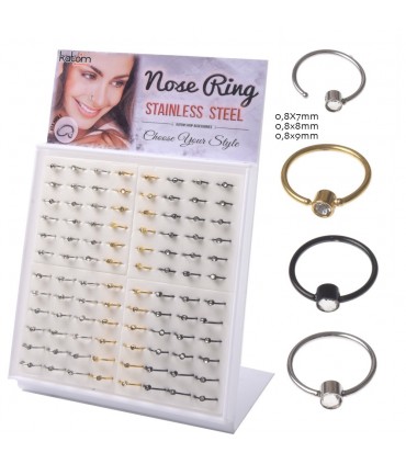 Expositor de aros flexible nariz 0,8 mm - ARN116