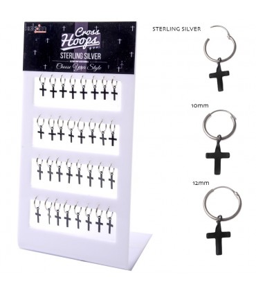 Expositor de aros con cruz de plata - HSCBRS