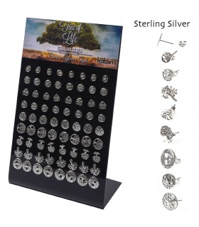 Silver earrings display - TOLSTDS