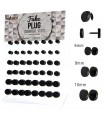 Faux piercing plug noir mât - IP1519