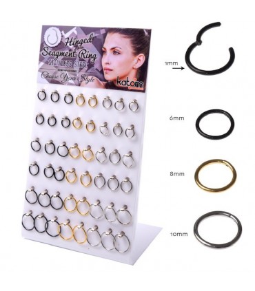 Hinged Segment Clicker Septum Display - SEP205