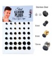 Exhibitor smooth steel fake plugs - IP1578