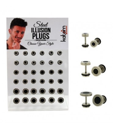 Illusion plug steel with black spot - IP1078