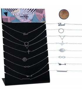 Expositor de collares de acero con motivos- NECST Expositor de collares de acero con motivos- NECST