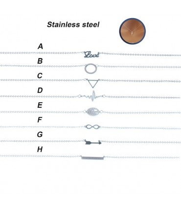 Expositor de collares de acero con motivos- NECST