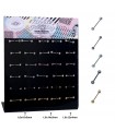 Crystal nipple piercing display - NPCRYSTAL