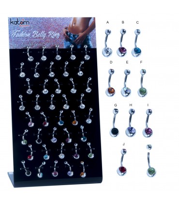 Expositor de piercing de ombligo banana colores - BEL050