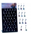 Colors banana belly piercing display - BEL050