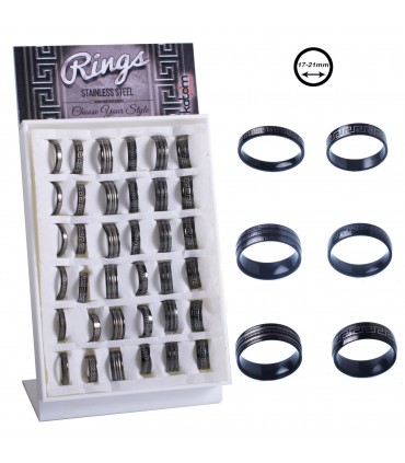 Expositor de anillos de acero chico - ANS3