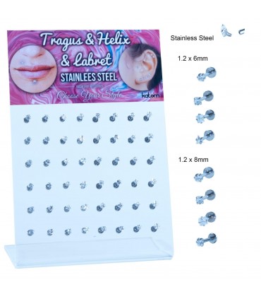 Expositor de Tragus/Helix/Labret - HEL-CAR20