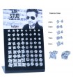 Steel CZ  stud - PEN658