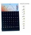 Boucles d'oreille mini en argent plaquées en or - MSPG