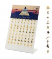 Gold platted 5 mm silver stud earrings - PEN634GOLD