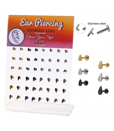 Helix/Tragus lágrima plana - HEL-CAR23