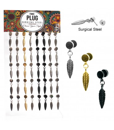 Fakeplug with pen earrings - IP1665