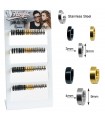 Aros acero clickers 3 colores - HAGS5072