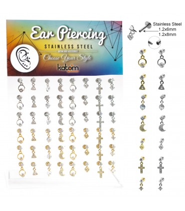 Helix/Tragus con colgante - HEL-CAR30