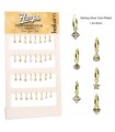 Silver gold hoops crystal display  - HOOPGOMO