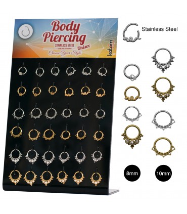 Septum acero con cierre de bisagra - SEP218