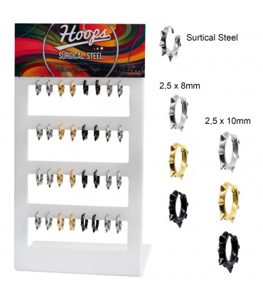 Aros de acero con pinchos - HOOPS5092