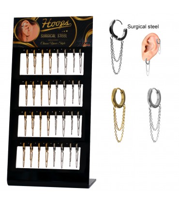 Aros con doble cadena - CH14