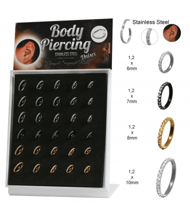 Aro/Helix/Septum/ Tragus Clicker con multicristal - SEP290