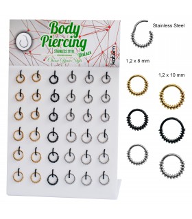 Body piercing cierre click espiral - SEP217