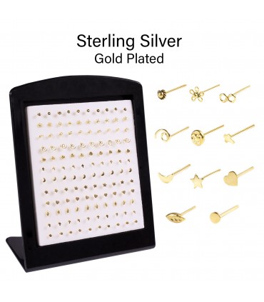 Piercing de nariz dorado variado - NS104GOLD