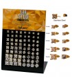 Pendientes CZ dorados - PEN658GOLD