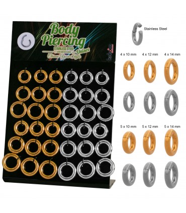 Clickers de acero anchos en una pieza - CLICK245