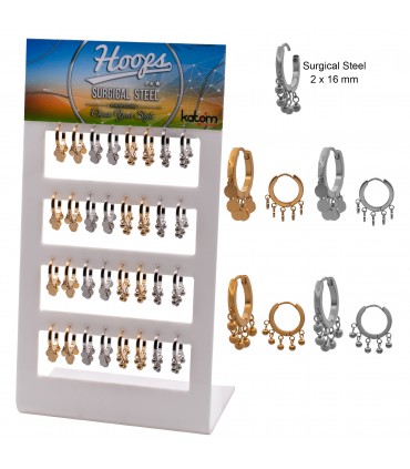 Aros de acero boho - CH18