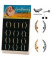 Helix/Tragus largo con brillantes - HEL-CAR52