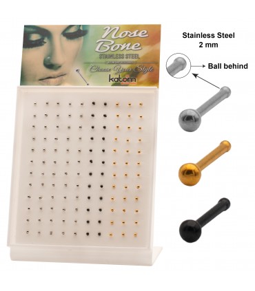 Nose bone acero bolita - NB102ST