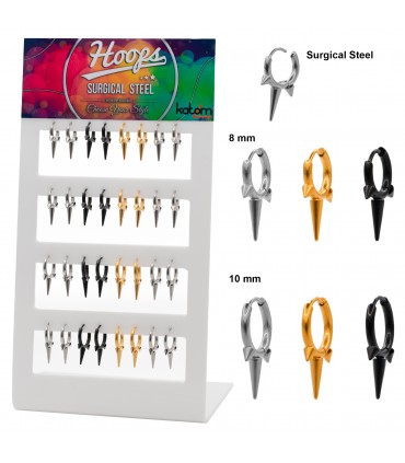 Aro acero 3 pinchos - HAGS5099