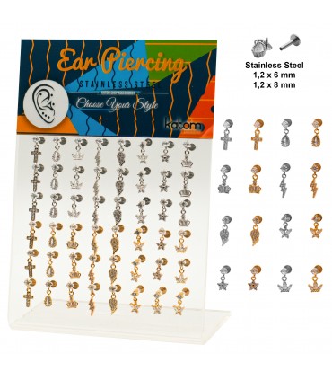 Helix/Tragus colgante brillantitos - HEL-CAR70