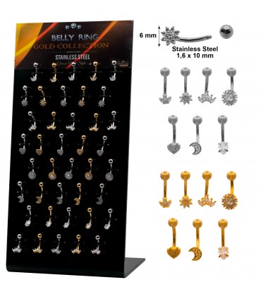Piercing de ombligo motivos pequeños - BEL179
