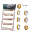 Aros diseño en acero dorado - HAGS5019BGOLD
