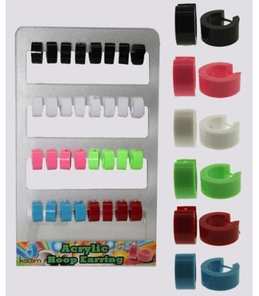 Exhibitor rings acrylic smooth color - HAGS5012