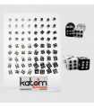 Exhibitor dice silver - PEN174