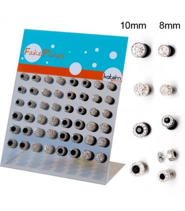 False expansion steel swarovski stone - IP1589