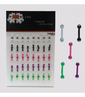 Exposant piercing silicone sourcil - BEL060