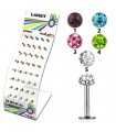 Exhibitor labret swarovski - BEL2099