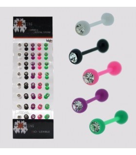 Exposant piercing langue silicone - BRB6247
